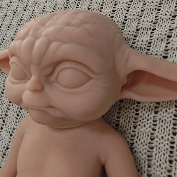 34cm Cute Elf Doll Adorable Platinum Silicone Reborn Baby Girl Doll ​Unpainted - Picture 9 of 13